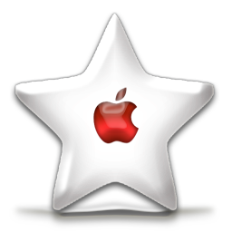 Sparkle Favorite - Red Apple Icon 256x256 png
